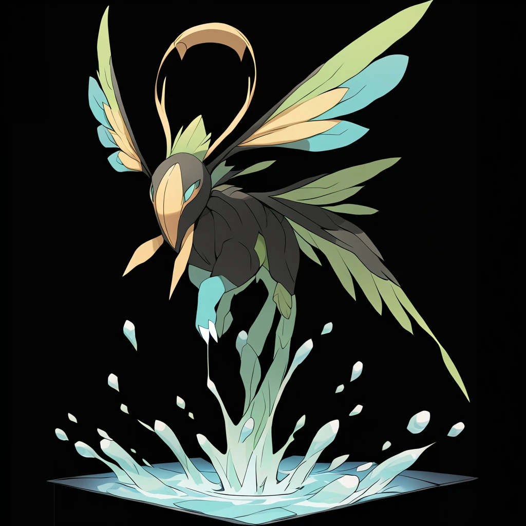 Type: Fairy, Type Water,



pokemon creature,



 score_9, score_8_up, score_7_up, score_6_up, score_5_up, score_4_up. 
Simple black background,

 (Masterpiece:1.3) (best quality:1.2) (high quality:1.1)
