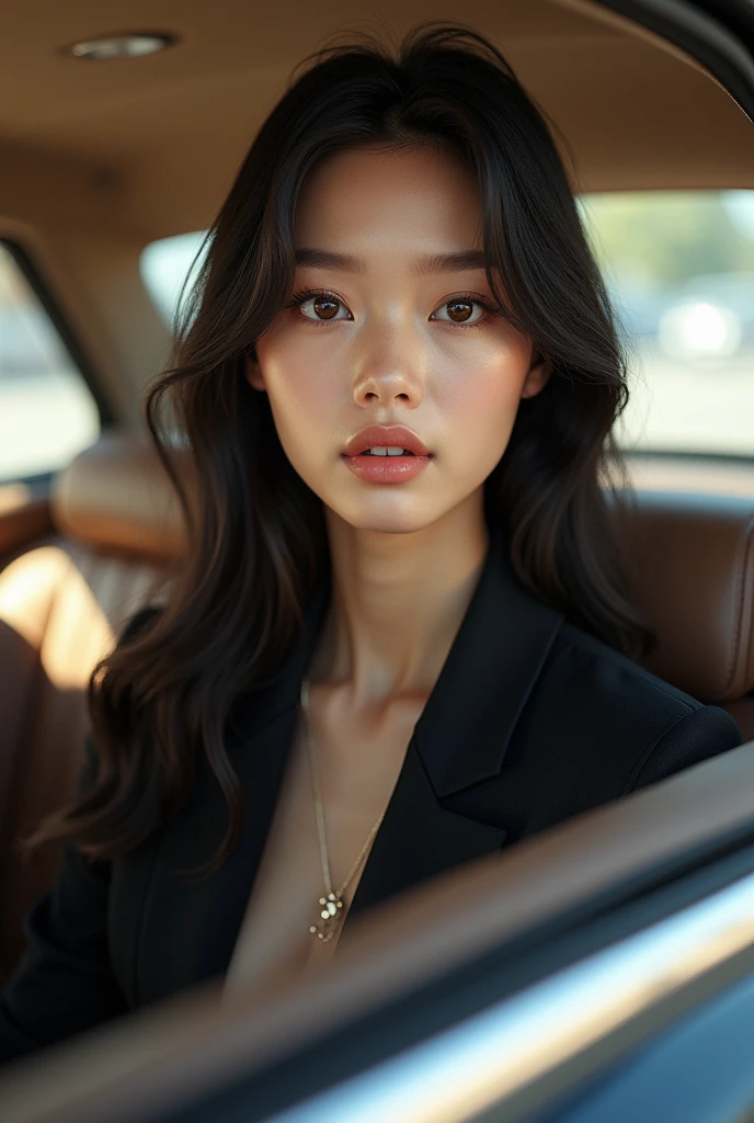 Beautiful model with black hair, in an aviation, Beautiful feet,white skin tone, full body photography.