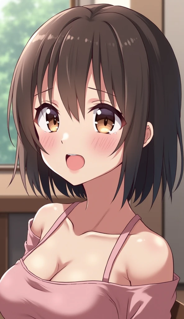 ((18yo)),off-shoulder dress, sweater dress, off-shoulder sweater, red sweater,garter stocking, cleavage:1.1, midriff, black shorts, black thighhighs, thigh strap, pretty girl, (chubbily:1.2), light brown hair, standing one leg, rise another leg, rounded face, hide arms, shirtless, (thigh:1.2), no bra, on the stage, (look at viewer:1.0), upper body, (smile:1.2), (no panties:1.0), (from above:1.2), (black panties:1.3), (raise one leg 180 degrees:0.6), All breasts out ,No Cloth ,No underwear ,Very Tall ,Oily skin ,Huge erect breasts ,Raised crotch ,small breasts ,pinck lips , Bangs ,Hairs between eyes ,Asymmetrical bangs ,Long bangs ,Voluptuous beauty milf ,Gallant eyebrows ,Attractive mature ,Pointy Nips ,small nips ,Pointy breasts ,The woman is 23 yo ,Skin dripping with sweat ,Giant breastsBreath steam ,Heavily oiled ,Oily gleaming skin,Gleaming skin ,abs ,Skinny ,Tall head ,Blonde hair, blue eyes ,Long hair , ,Very  ,Almond eyes ,Small head ,Wide eyes ,Narrow horizontal eyes ,Smaller iris ,Dark pink hairline ,Pink at the tips of hair ,Lofty (high) nose ,Muscular arms ,Slender arms ,Long arm ,Very long legs ,Muscular legs ,Very thin waist ,Long torso ,Plump thighs (Like those of a Japanese woman) ,Bewitching look ,(with sparkling eyes and a contagious smile),her thin pubic hair, looking at viewer,