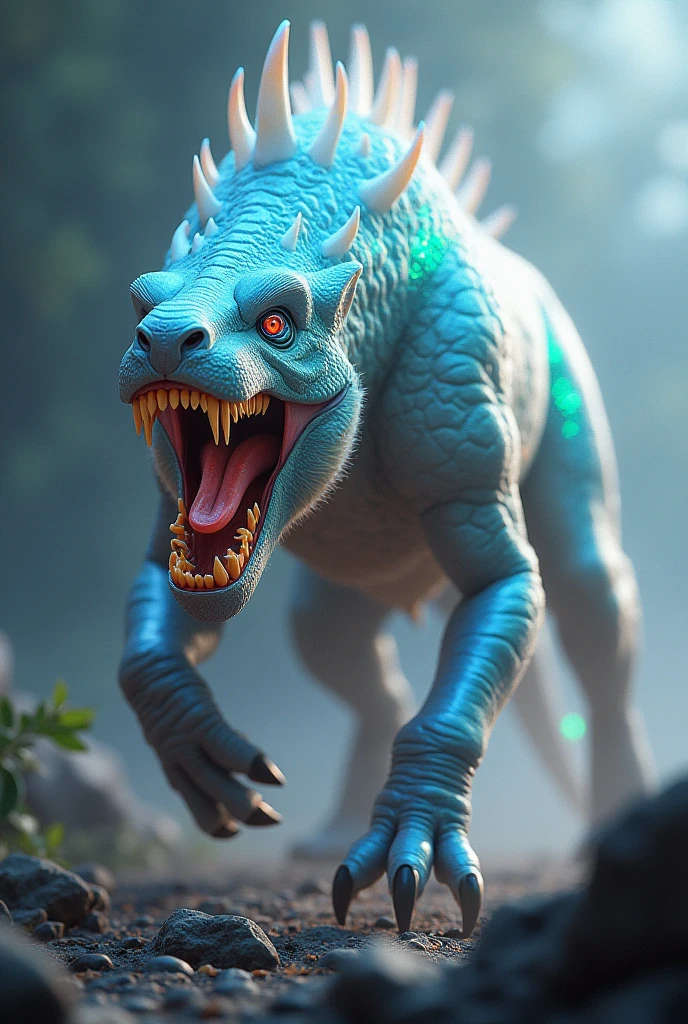 Natural colors effect opalescent Prehistoric Smilodon is an extinct genus of felids. It is one of the best known saber-toothed predators and prehistoric mammals. Although commonly known as the saber-toothed tiger, it was not closely related to the tiger