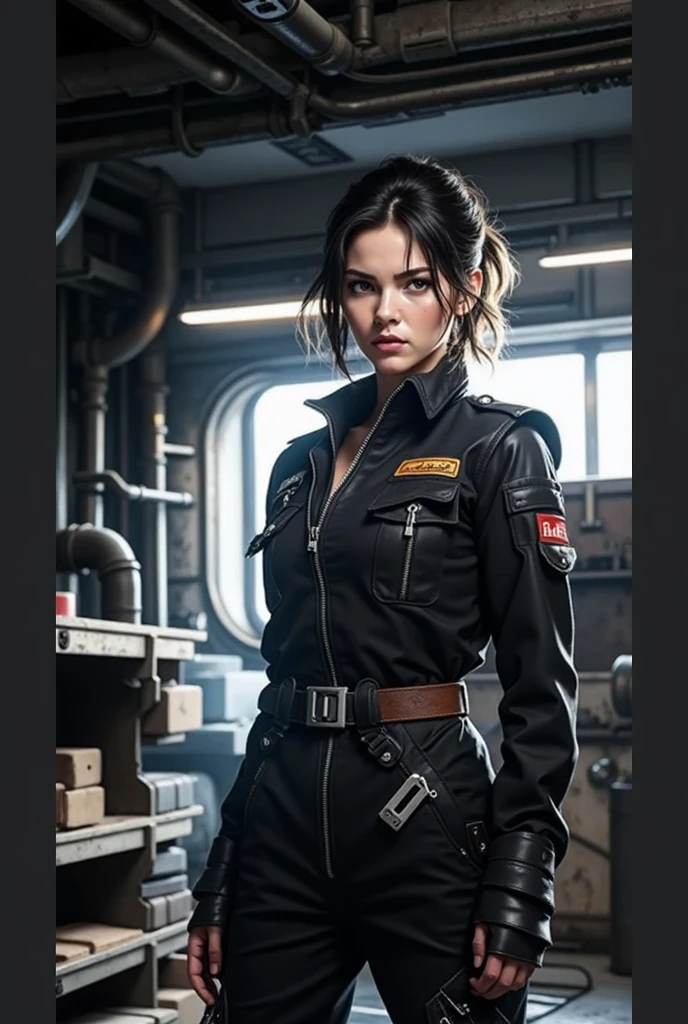 Gwen Tennyson,1girl,Yoko Littner,Y'shtola Rhul,azarar,Oficina Ryza,Overwatch,fechar para cima,Mecha piloto,porta espacial,Tatuagens,Plugsuit laranja e prateado,top de lycra de manga curta branca,steel cargo pants,barriga descoberta,short hair,maquiagem fofa,olhos verdes,Cabelos dourados dimensionais,Shy smile,Sardas,Beautiful girl,seios grandes,8k,ultra detalhado,Realistic,arte de fantasia,Armadura Saiyajin,Armadura Ciborgue,steel armor,nave espacial,uniforme do piloto,piercings na orelha,pino de cabelo,Super Saiyajin Menina,Female Saiyan,Jaqueta piloto,