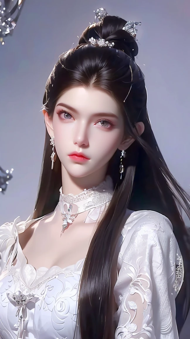 (( Best Quality , 【8k, masterpiece: 1.3)), whole body, sharp focus: 1.2,  outstanding beautiful : 1.4, Slim abs : 1.2, ((( Long hair : 1.2)), vest dress: 1.1, (Night City, Town: 1.1),  High detail face and skin texture,  detailed eyes , double eyelids, 