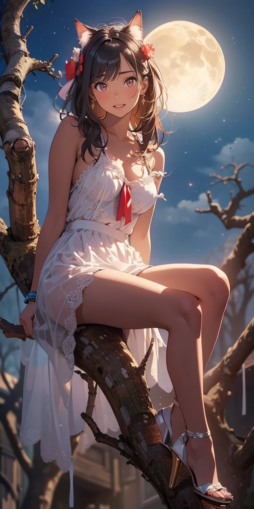 She leans on the bench alone, and under the light of the fire, her complexion is as bright as jade, like a crescent moon, like flowers and trees piling snow, and she is beautiful and elegant, quiet and leisurely, tender, charming in language, delicate and tactful. --auto