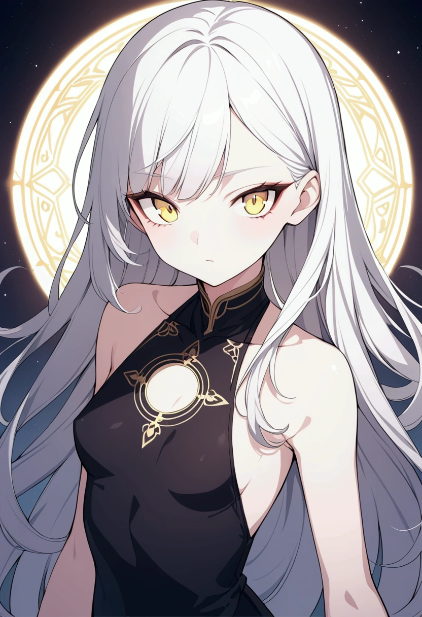 Four-armed girl、Fantasy、Very thin body、The shadow of the ribs is visible、Skull Necklace、Revealing clothing、Mythological characters、Indian God、Watching the audience、Upper Body、