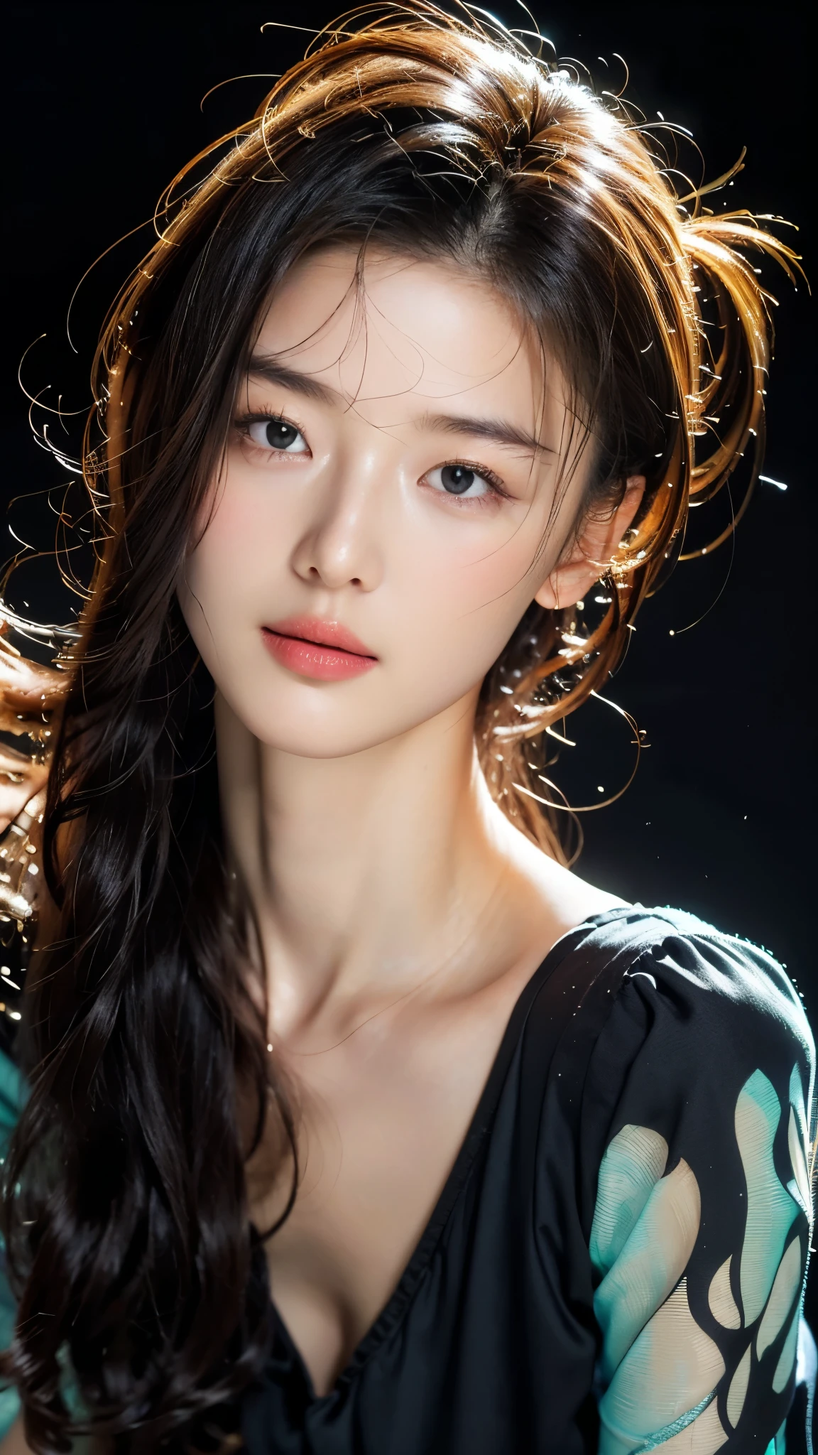 masterpiece, best quality, (extremely detailed CG unity 8k wallpaper, masterpiece, best quality, ultra-detailed, best shadow), (detailed background), (beautiful detailed face, beautiful detailed eyes), High contrast, (best illumination, an extremely delicate and beautiful),1girl,((colourful paint splashes on transparent background, dulux,)), ((caustic)), dynamic angle,beautiful detailed glow,full body, paint splash on face