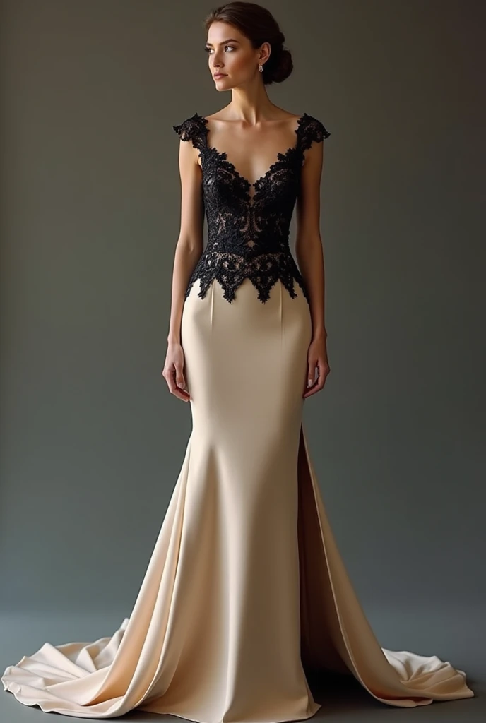 Lehenga with deep neck sleeveless with no design front side black color blouse