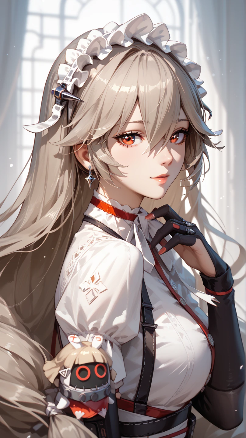 alexandrina-zzz,very long hair, hair between eyes,red eyes