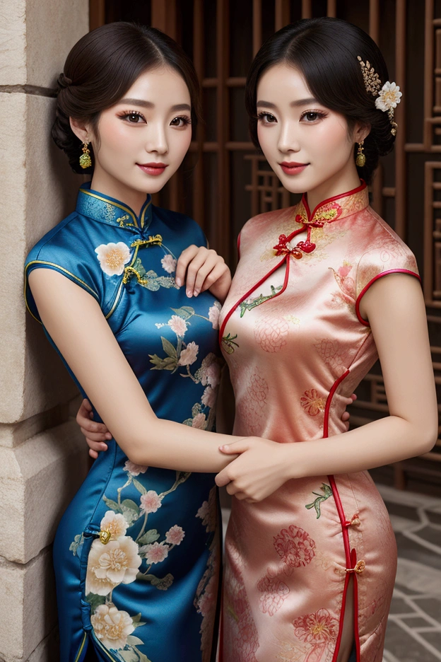 Beautuful Women,on cheongsam