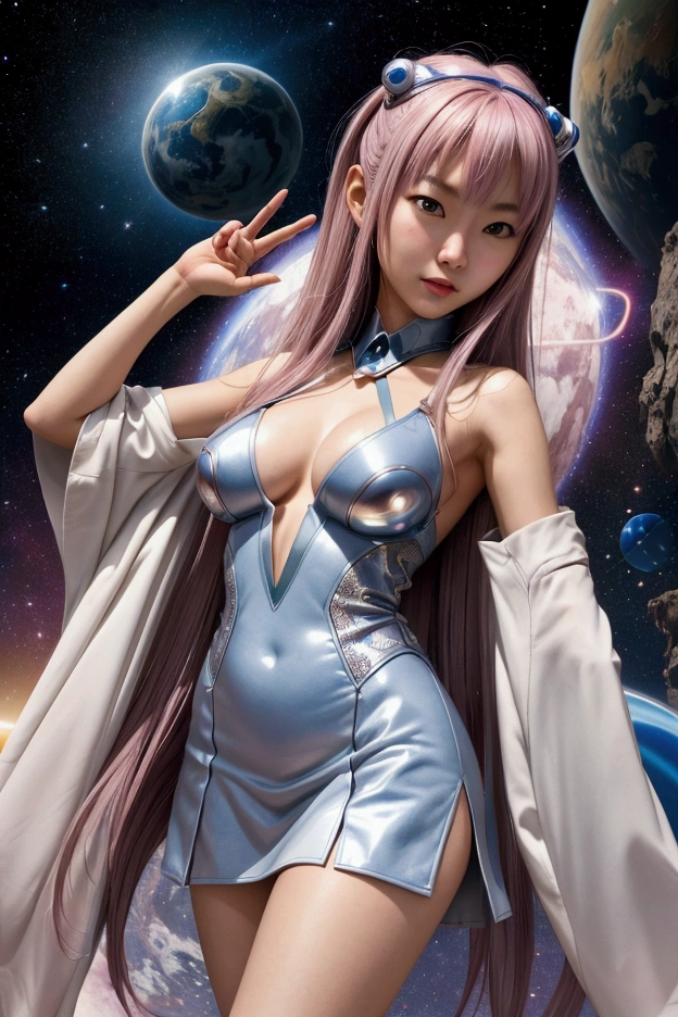 Hajime Sorayama, Naoyuki Kato, Rolf Gohs, Yasuko Aoike, Con Chrisoulis, Surrealism, wonder, strange, bizarre, fantasy, Sci-fi, Japanese anime, connection between life and space, the world of rockets, a miniskirt beautiful high school girl in a utopia called airplanes, perfect voluminous body, detailed masterpiece Hyper realistic sharp focus depth of field embarrassing shy blushing looking at viewer show off body curves inviting proud scared happy