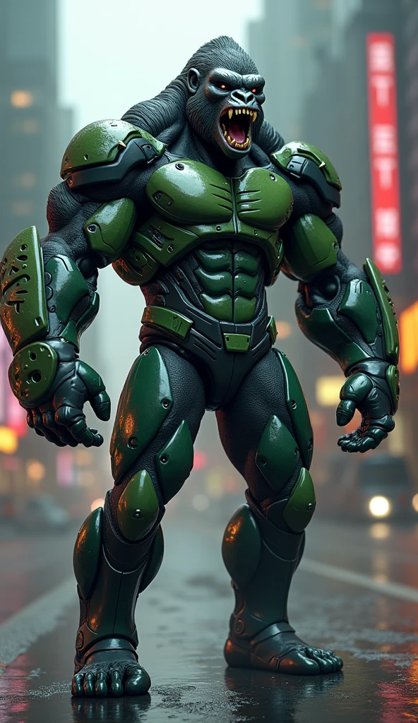 Generate like groot in marvel.
Color: green and brown
Outfit: cyberpunk body big with clear and not hidden print "NEL"