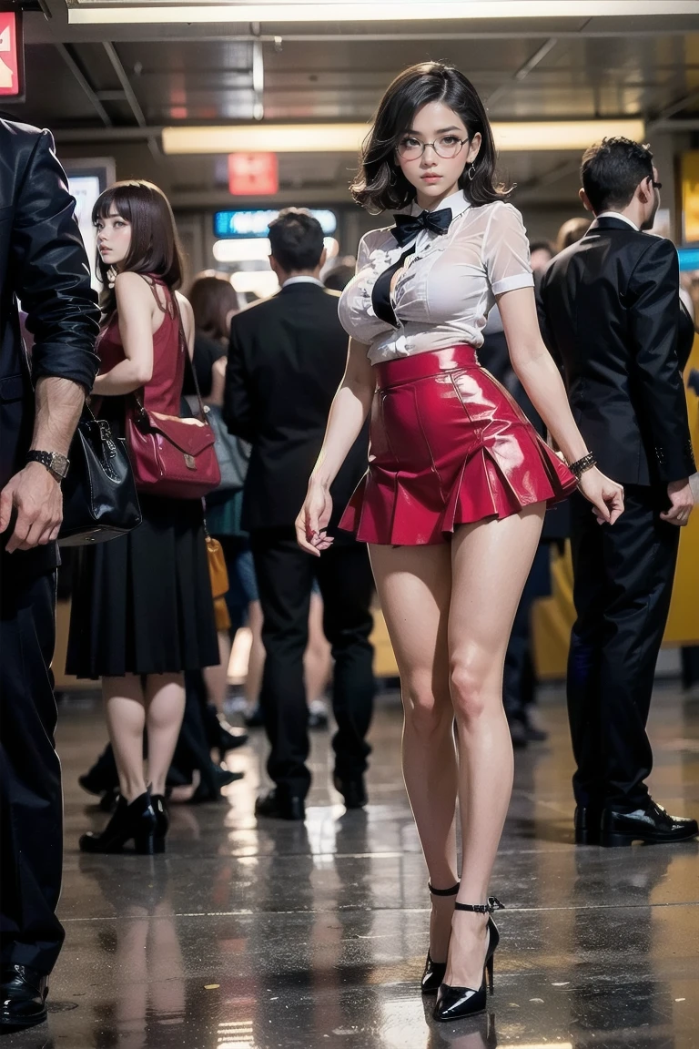 ((Top Grade)), ((Masterpiece)), Pitchly Suit, Cute Adult Female, Beautiful Face, Idol Hands and Feet, 15 Years Old, Realistic Body, Anime Face, Realistic Eyes, Crying, Shedding Tears, See-through, Knee High White, panty shot, (vaginal : 1.3)),  in mouth, (( live house: 1.2)), crowd, attention, g-string panties, wet panties that bite, spread legs, (lifted miniskirt: 1.3)
, white miniskirt dress, underboobs, puffy nipples, wet clothes, watermarks, (glossy skin, sweating: 1.4), ((hands of crowd of middle-aged men: 1.4)), hands of crowd of men touching body, (body) Lots of hands touching: 1.5), short black hair, brown eyes, anal beads, flower hair ornaments, delicate eyes, sharp eyes, (soft huge breasts), slender, (thick thighs), smile, on stage