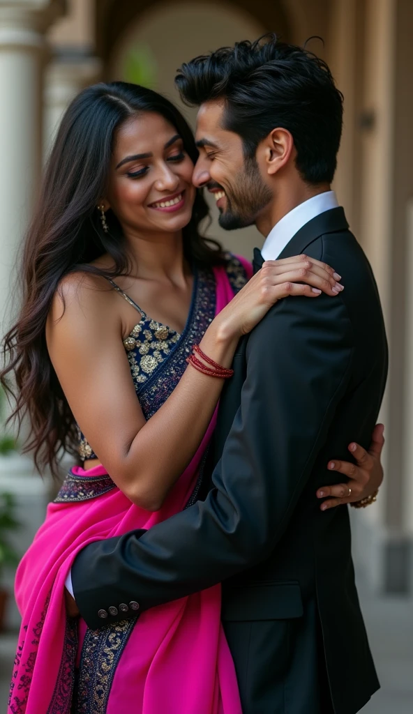 Candid couple.smiling face. Love