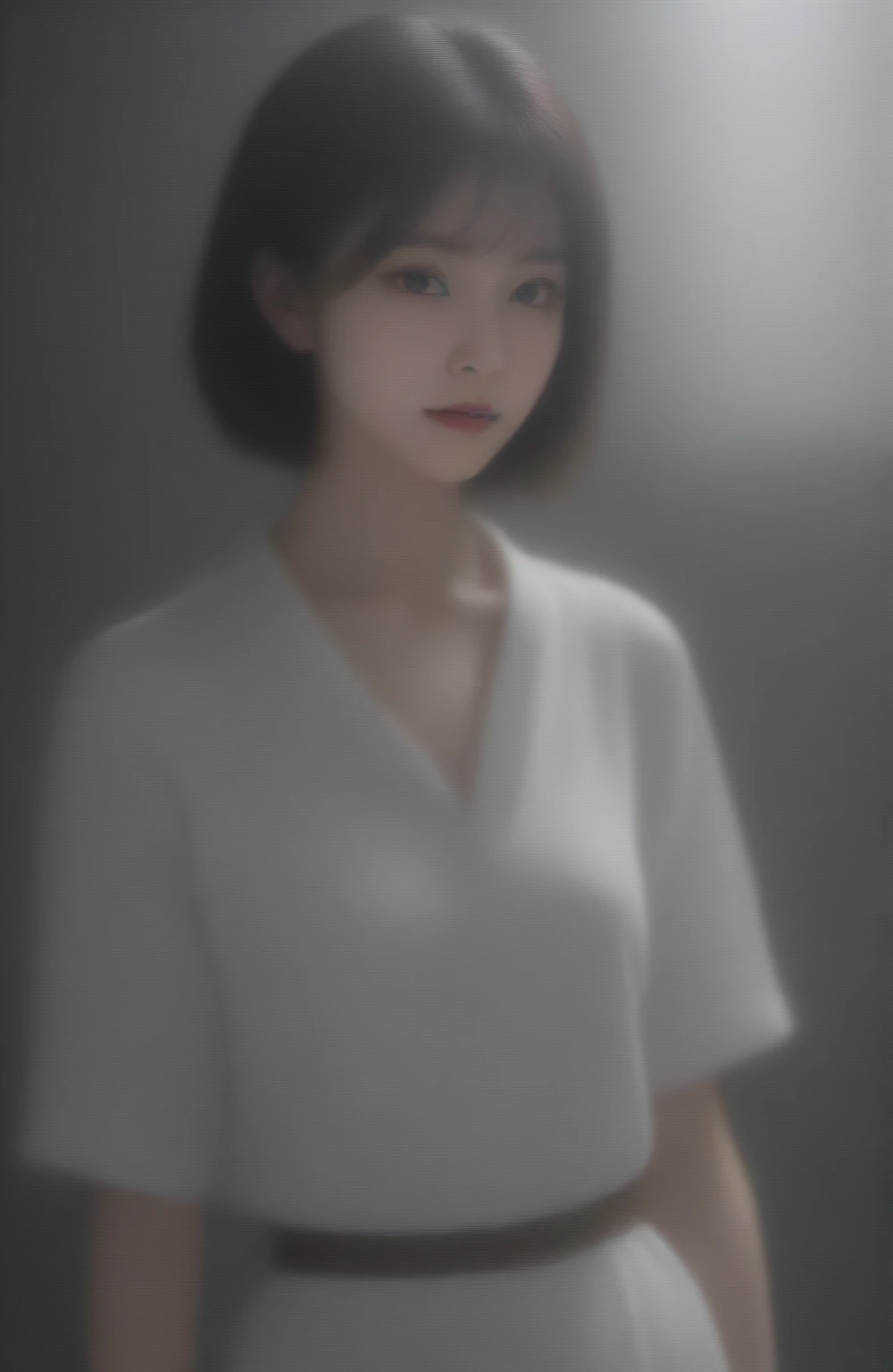 
Korean, realistic photo, cinematic, smooth face, reddish mouth (1.1), wet clothes and transparent, she is wearing transparent pajamas without any clothes, she is just wearing a transparent white outfit