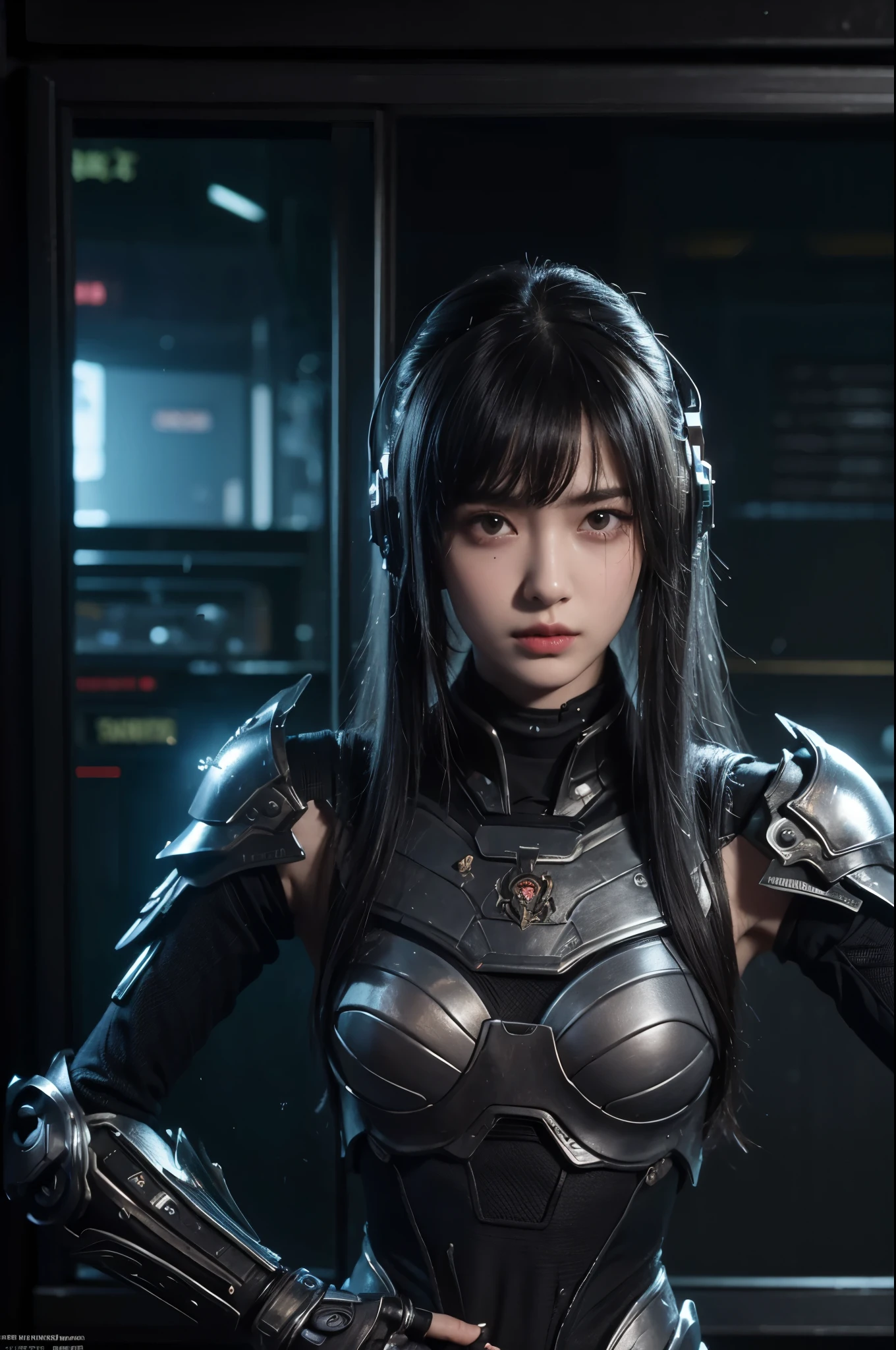 Best Quality, masuter piece, 超A high resolution, (Photorealistic:1.4), Raw photo, Professional Lighting, high-level image quality, high-detail, ​masterpiece、Complex 3d rendering ultra detailed beautiful porcelain profile female android face、cyborgs、roboticparts、150 mm、Beautiful Studio Soft Lights、Rim Light、Vivid details、Luxury Cyberpunk、Ren Hao、surrealistic、Anatomical、face muscles、cable electric wires、Microchip、elegent、beatiful backgrounds、octan render、HR Giger Style、8k、top-quality、​masterpiece、illustratio、extremely delicate and beautiful、A highly detailed、CG、unification、wall-paper、（realisitic、Photorealsitic：1.37）、magnifica、finely detailed、​masterpiece、top-quality、Official Art、Highly detailed CG Unity 8k wallpapers、absurderes、incredibly absurdness、机器人、Silver Halmet、full bodyesbian、sitting on