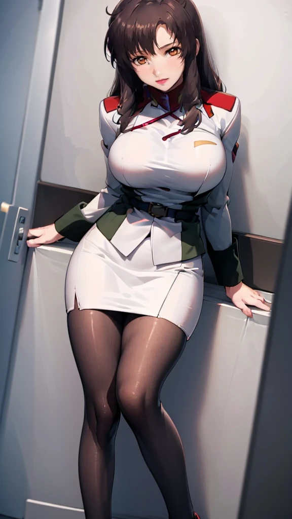 1 girl,Emma,(((Pointed Chest,Nurse uniform,Side Ponytail,タイトなmini skirt,Tight Skirt,Very flashy white panties,panties under pantyhose,Cowboy Shot,High Cut,Black Pantyhose,cameltoe))),((from below:2.0)),((Highest quality, wonderful,8K, masterpiece :1.3)), (Realistic, photoRealistic:1.4),(very fine and beautiful skin),Blonde,Very detailed,Cinema Lighting, Detailed light, Best Shadow, Dynamic Angle,((Super big breasts)), mini skirt,Very exquisite white panties,Voluptuous thighs,In the hospital