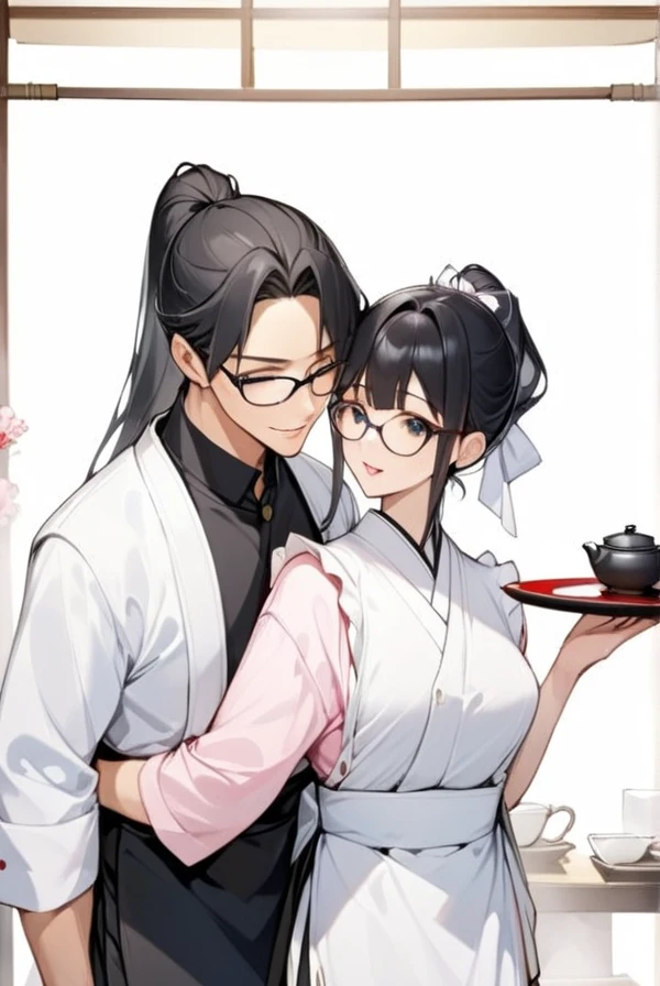 ancient China　A beautiful girl with black hair and a China cut　　Crying and blushing　He is wearing a very shiny red long sleeved Tai Chi suit with lots of embroidery.、　A drip for excretion is attached to the crotch of the red pants and urine is sucked out from the urethra　