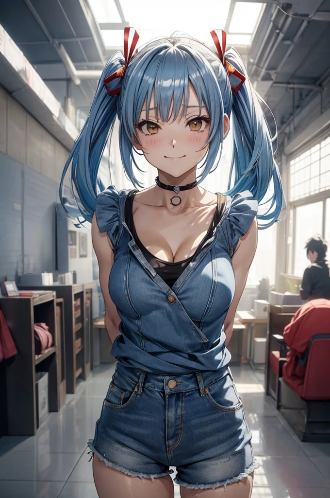 (best quality,4K,8k,high resolution,masterpiece:1.2),super detailed,(actual,realistically,realistically:1.37), Ultra high definition face, Woman in striped bikini and mini skirt posing for photo, ((white oversized t-shirt), ((glossy lip)), attractive girl, (gyaru:1.2), (caramel skin:1.3), jaw-dropping beauty, large breasts, Thin waist and thick hips, hourglass figure, rosy cheeks, (((beautiful dirk blue hair with pink mesh))), Alluring with a smile, Bokeh, Dynamic Angle, (((Leaning forward:1.2))), close arms, Close-up face:1.5, whole body, From below:1.2, (Correct Anatomy:1.6, Ideal body proportions, The right move:1.5, Small hands), in the
photography studio, midjourney