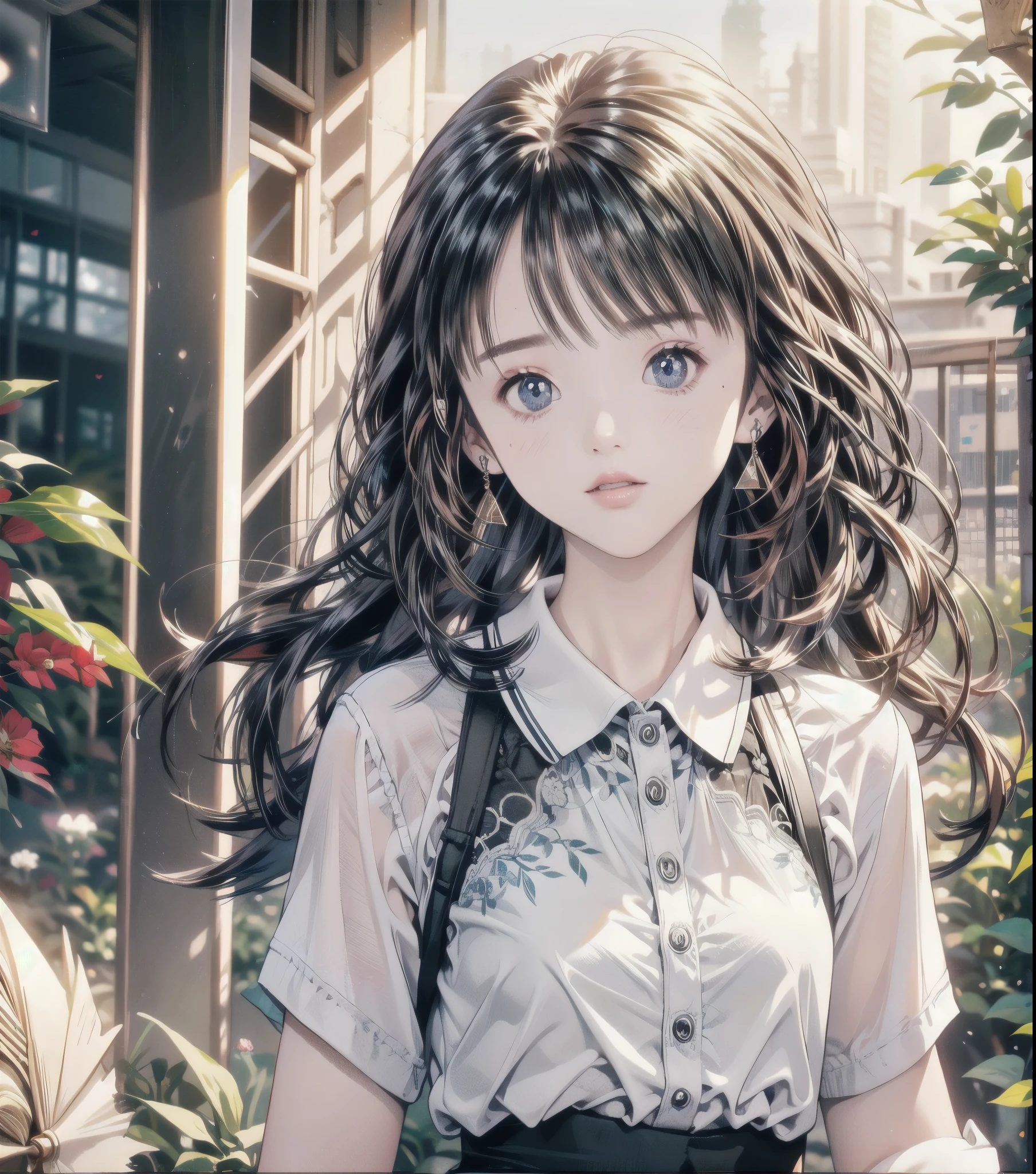  absurd,  RAW photos ,  very delicate and beautiful,   Masterpiece ,  best quality,  super high resolution, 32K,  in a green park forest ,  ultra detailed ,   Perfect Anatomy  , Ultra-detailed skin,   perfect figure ,  comet , Late 20s,  Very Slim Body ,  Thin Waist,   very small head ,  beautiful detailed woman ,  Very Detailed Eyes and Face , Realistic Face Proportions,   amazingly detailed eyes  , Realistic beautiful face,  Very Small Face ,  realistic little beautiful eyes , Tearful mole,  earrings for a woman alone,  beautiful and very slender legs,  beautiful and very thin thighs , (very big round chest ),  Medium Hair ,  black hair,  full body shot, (( Tennis Uniforms )), Shorts, ((Outdoor)),