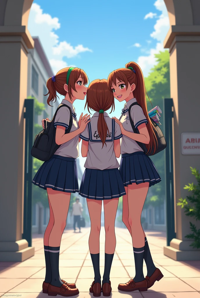 Ass, best friend, school uniform