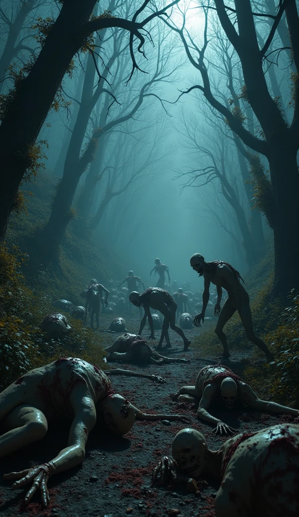 There was a man in a white mask standing in a flooded area, photorealistic dark concept art, Horror photography, Award-winning horror photography, hyperrealistic nightmare scene, Horror surreal art, Pennywise style, creepy and dramatic atmosphere, haunted house,Spooky forest,Bizarre encounters,Abandoned shelters,Creepy doll,Sinister shadows,Demon-possessed,Haunted dollhouse,The Cursed Mirror,shinigami,Prank activity,Zombie apocalypse,Horrible cemetery,,Evil spirits,Blood Moon,Horror, Spooky, Frightening, secret terror, Tentacles, vines, Eyes, uncanny valley effect teeth, all fours, Critters, A plant,author:Alexander Giemsky, author:Fabian Charrouo, horror concept art, author:Sebastian Spoon, by Daniel Seghers