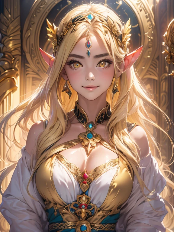 Sexy blonde elven princess