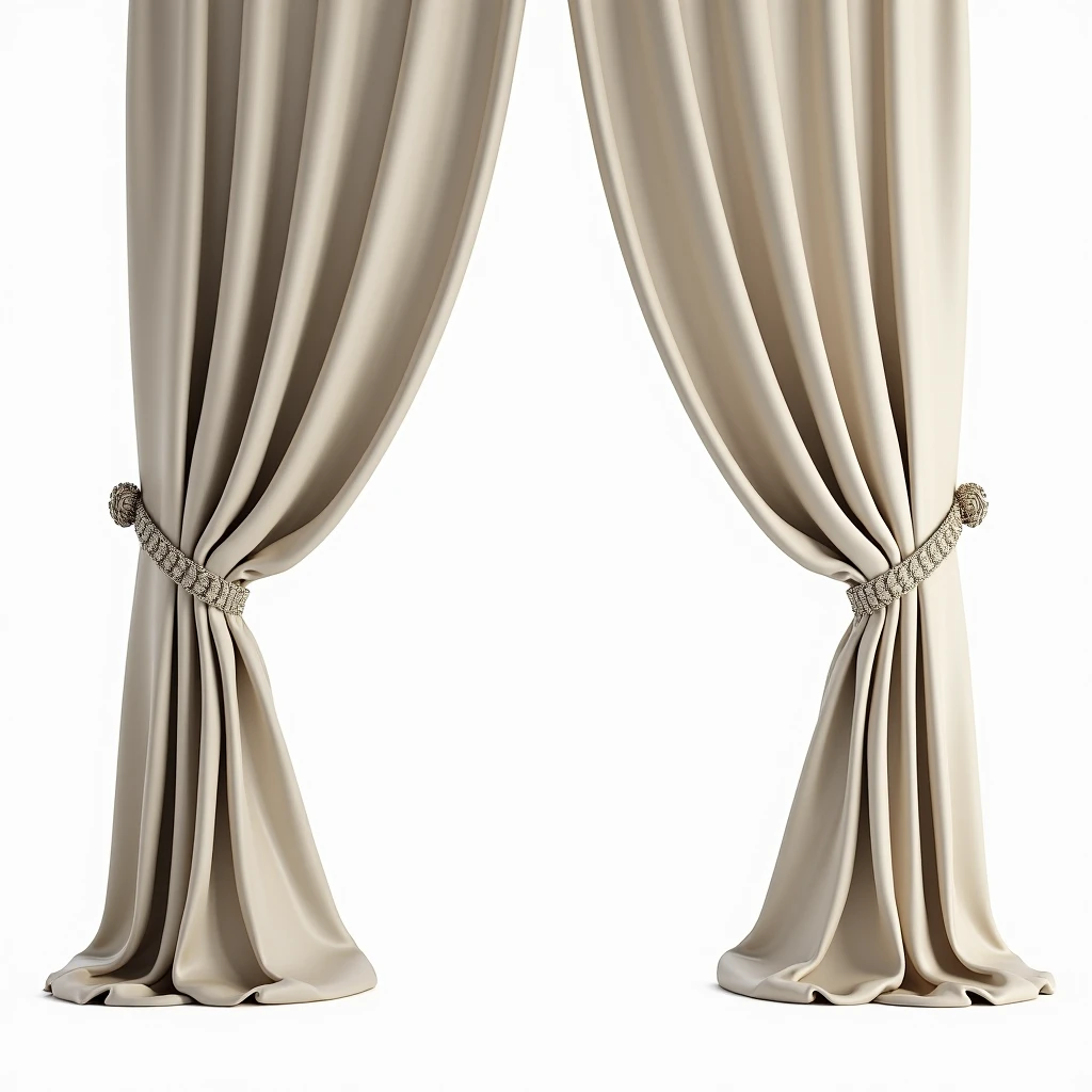 white fabric background podium for product, in the style of trompe-l'oeil folds, light brown and gold, radiant clusters, theatrical gestures, recycled, contrasting