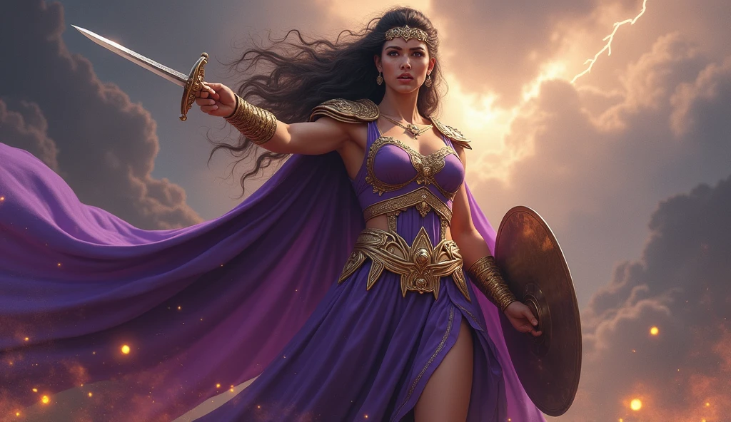 ( Melhor qualidade ), ( Ultra HD ), ( Qualidade 8k ), ( Detalhes perfeitos ), ( Anatomia perfeita dos personagens ), ( perfect lighting ), Mulher Centauro linda da mitologia grega com arco e flecha, dressed in costume of women's clothing from Greece