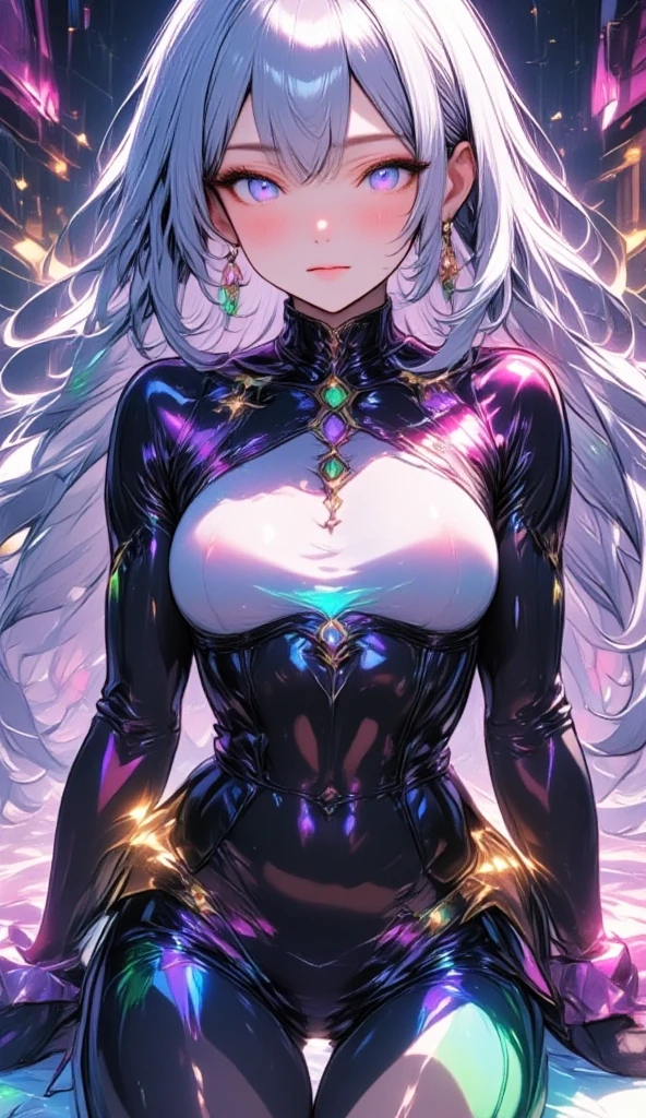  mature beautiful woman with ,( best quality, very detailed depiction , Incredible High Resolution ,High quality anime drawings),(Magical girl costume based on black and pink:2.0,Fluttering costume, latex bodysuit ,Body net suit, black tights, thigh-high boots),( green hair,Swirling Eyes:2.0,Purple Eyes, Hollow Eyes:2.0, Mind Control:2.0,hypnotism,Glossy lips, glamorous body, slender ,stoic,Empty look,Fall,Fallen into evil,Being manipulated,Beautiful legs, healthy legs), cowboy shot:2.0