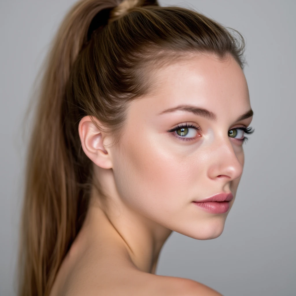 <lora:BrandyGordon_v2.1-000006:.9> BrandyGordon, focus on eyes, close up on face, hair styled double ponytail