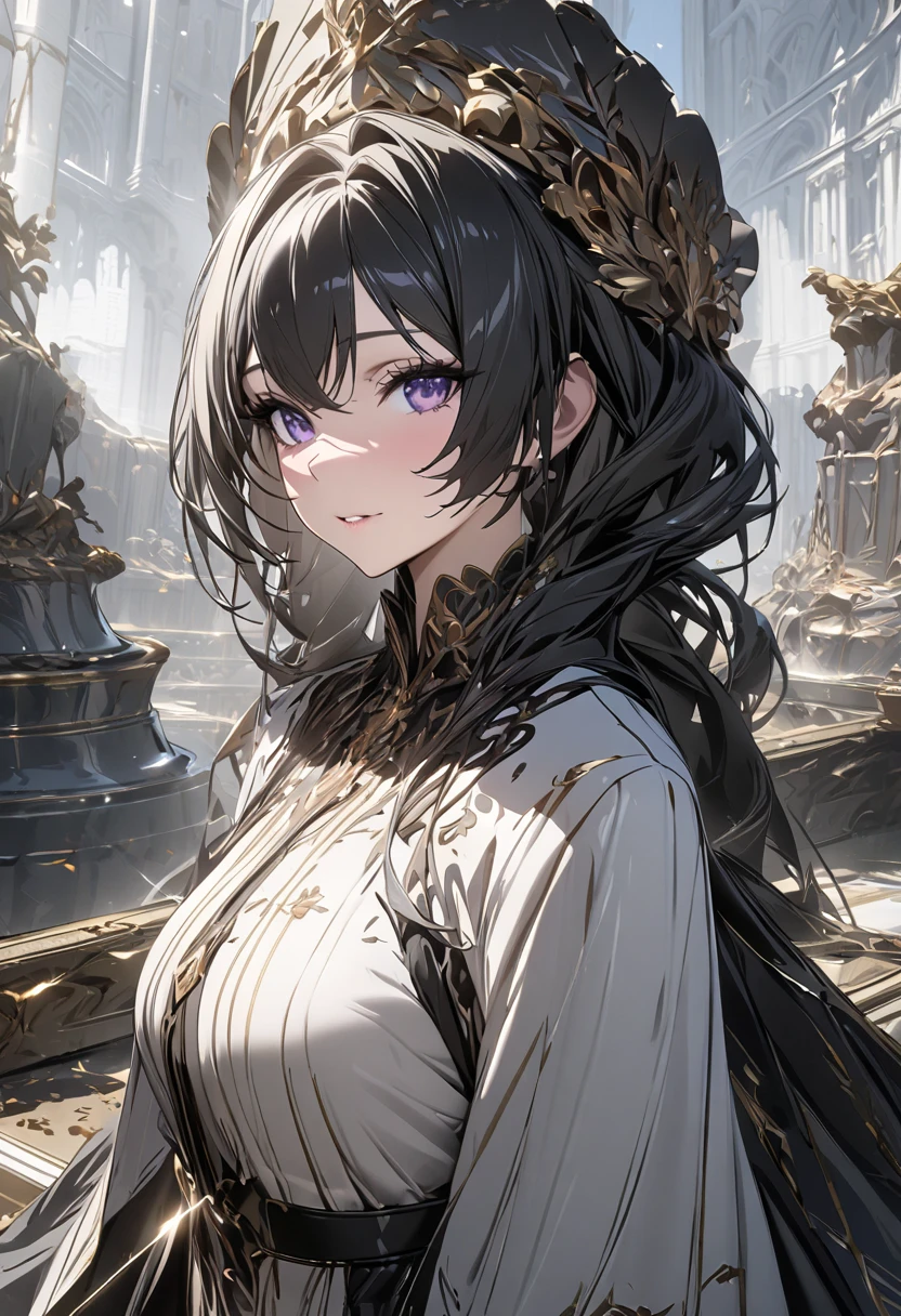 masterpiece、highest quality、High resolution、Very detailed、Medium wide shot、Beautiful eyes、Girl、Big Breasts、cave、Cave、expedition、Headlight、caveを慎重に進む、Sweat、V-shaped eyebrows、