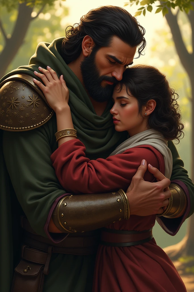 a man and woman holding a baby in a scene from the bible, graphic artist magali villeneuve, magali villeneuve', artwork in the style of guweiz, by Roman Bezpalkiv, wlop art, artgerm and william bouguereau, by Magali Villeneuve, wlop jeremy lipkin, best on wlop