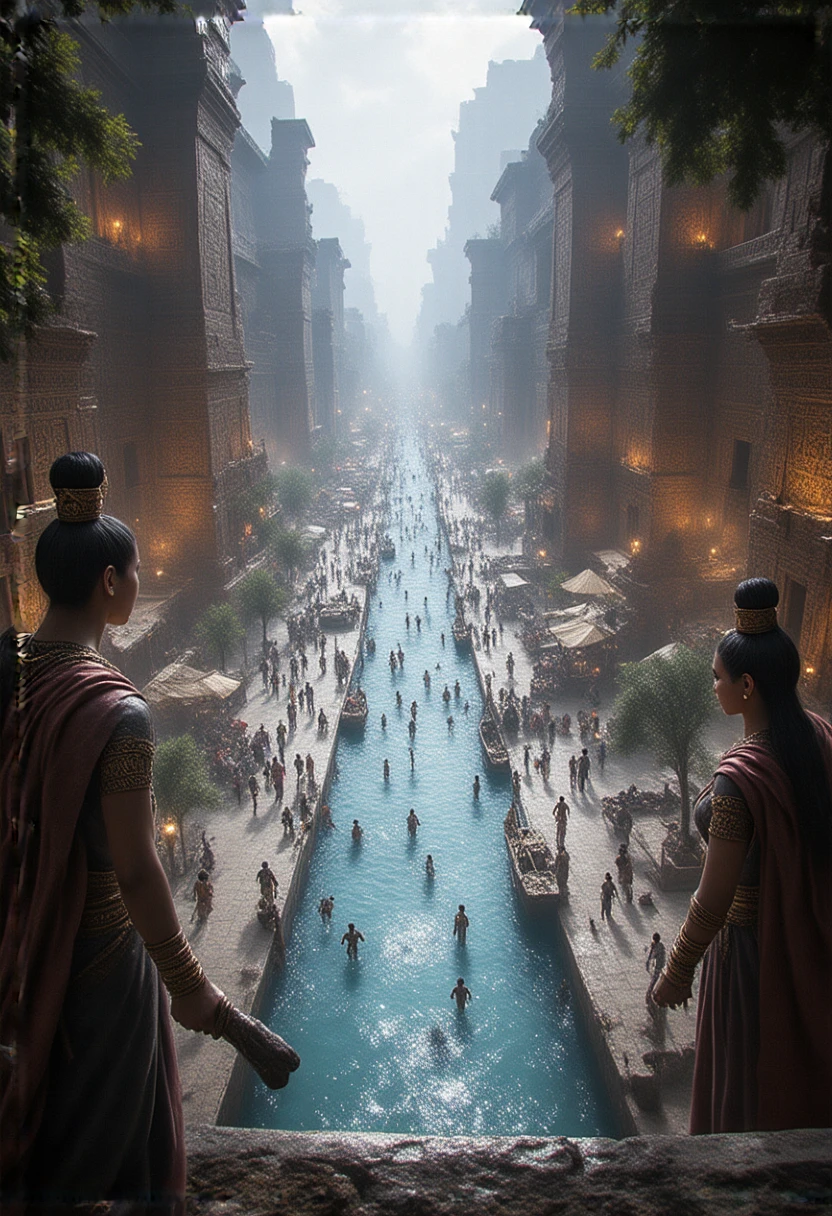 Create a stunning and captivating scene of a Ancient Egypt 375 AD, with beautiful details e highly realism 