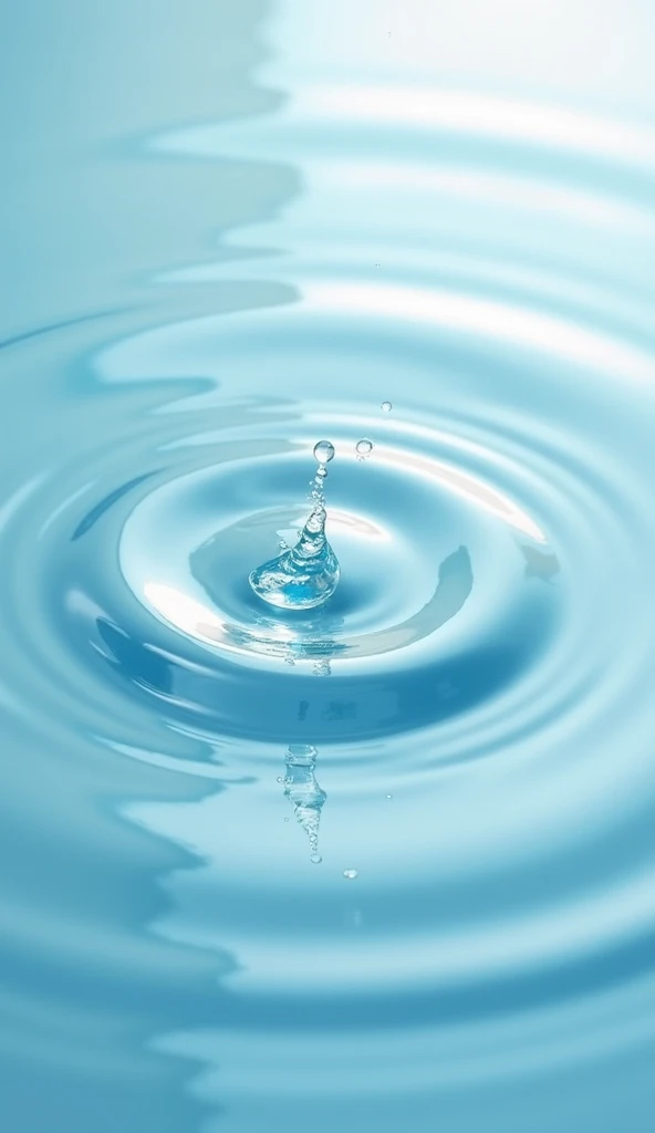 Radiating Water Ripples: Prompt: “Water ripples radiating outward from ...