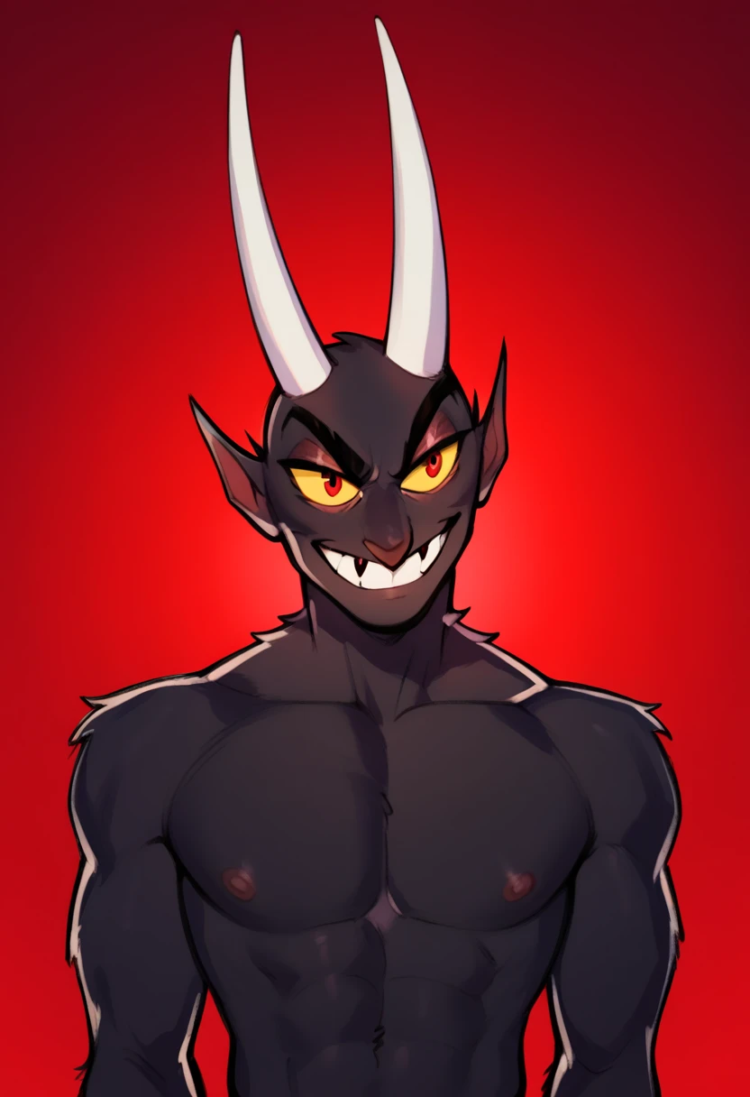 Asmodeus \(Helluva Boss\), By Haps, full body, Nude