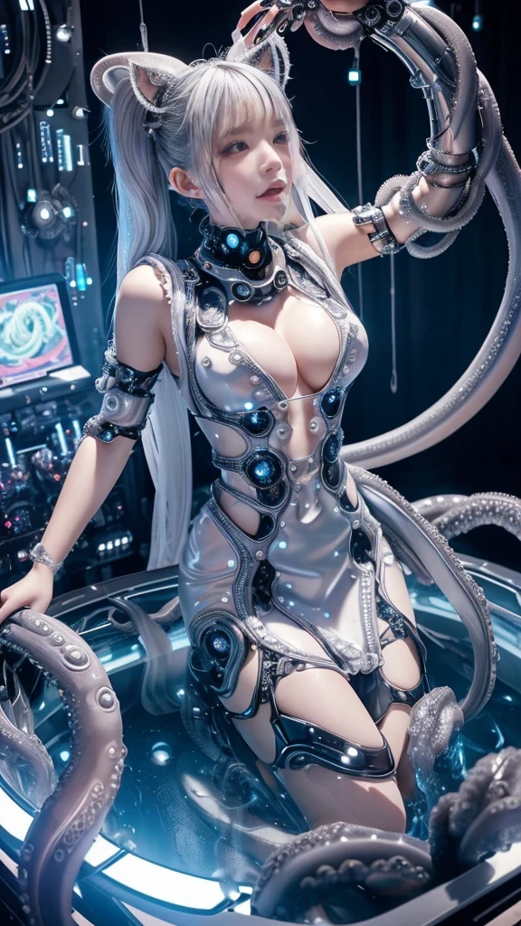 ((​masterpiece:1.4)、(top-quality:1.4)、(reallistic:1.7))、Two pairs of sexy female space federal police、Yuri and Kay's sexy duo、Super sexy daughter、Super beautiful girl、2girls:1.4、Transparent clothing、Sexy costumes、Glossy luxury latex、Luxury Latex Bodysuit、By Luis Royo、age19、Super Ultra Ultra Bikini、Outstanding style、(Two legs are drawn correctly:1.7)、(Two arms are drawn correctly:1.7)、The limbs are anatomically correctly drawn:1.7、Slender Abs、(beauty legs:1.4)、beautiful countenance、kawaii faces、Beautiful udder、Beautiful ass、A detailed eye、beautidful eyes、Raw photo、red-lips、Red boots、a choker、a necklace、耳Nipple Ring、Fantasy of an ancient city、Ancient City Palace