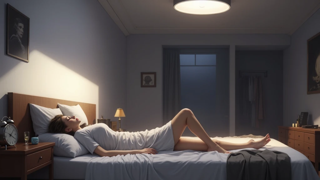 (best quality), (very aesthetic), (ultra-detailed), (best illustration),Aerith naked sexy ,Trembling with pleasure, Masturbating while standing, in bed room