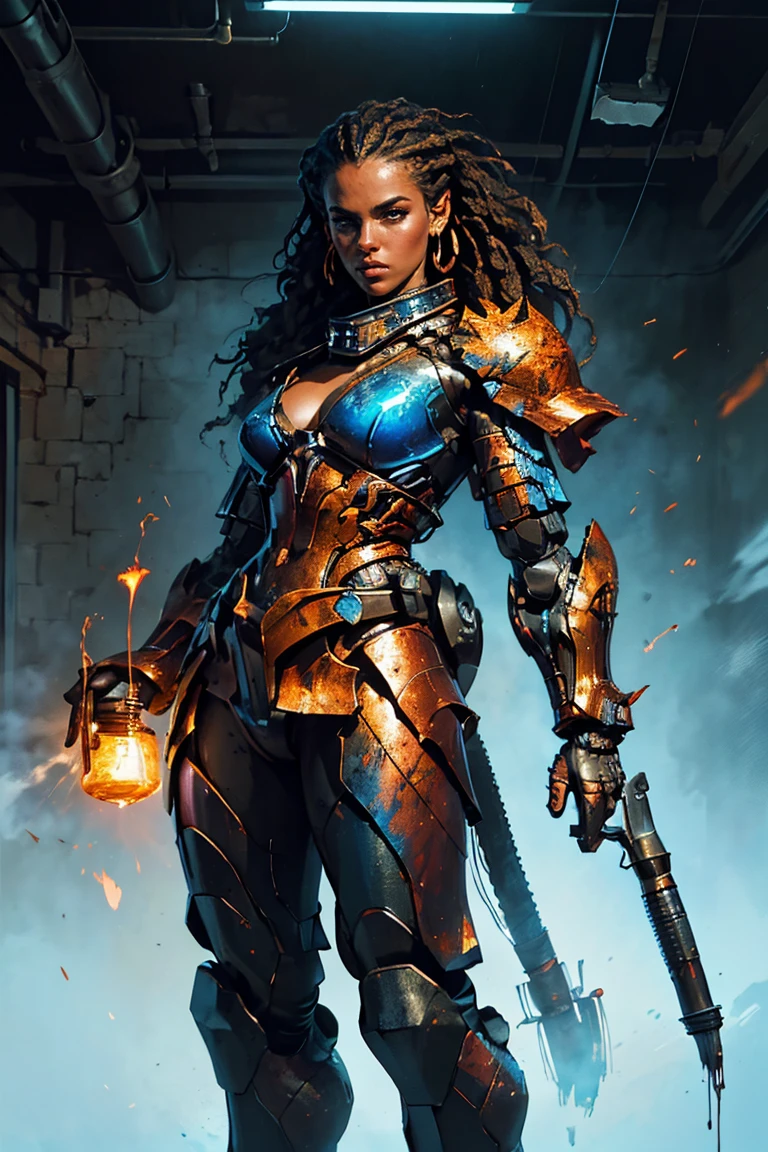 A digitally drawn illustration of an epic fantasy scene. A stunning inspirational painting of a smooth glass sculpture filled with fearsome molten rock, a sexy Terminator-inspired T800 robot girl infused with alcohol inks. A fully animated full-body shot, perfectly articulated to emphasize the stunning beauty of this dramatic victory. The artwork by Carne Griffiths and Wadim Kashin, using a graphic spray painting technique, centers on a grand and dramatic scene, approaching perfection with a dynamic composition, sharp focus, illustration, accent lighting, high contrast, bright, contrasting paints. High detail. Concept art, smooth textures. Artstation aesthetics by Squal92i.