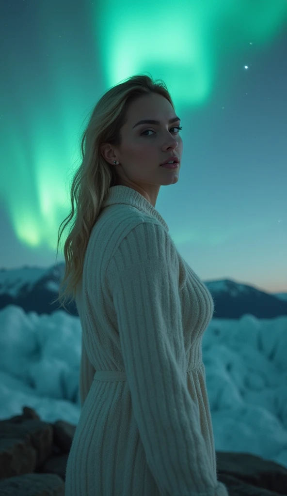 (masterpiece,Outstanding quality,Mirror finish, Cinematic Experience,furiously detailed , Absurd),8k,16k,wallpaper, aurora above glacier,1 female,whole body, Beautiful Women, beautiful face,(Goddess of Light:2.0),(Front:2.0),(A woman in beautiful clothes :2.0),( the woman's whole body is enveloped in aurora light),Portrait of a Goddess, digital art,( cowboy shot:2.0),(The background is aurora above glacier :2.0)