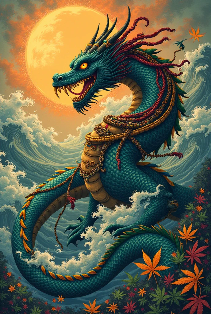 Estilo Vickers, The graphics in the poster design are ocean colors, Chinese dragon in ink painting,, um monge budista orando pacificamente, Like a water god, Viver no Mar do Norte, Controle tempestades no mar, An Ancient Chinese God, Super afiado,Realistic details,nuvens auspiciosas, profundidade de campos, Raio de Deus, fantasia colorir, Romantismo lain, art-deco, Cinematic lighting, profundidade de campo, brilho, deus luz, ray tracing, ultra-grande angular, perspectiva em primeira pessoa, Arremesso longo, hiper HD, alta qualidade, detalhes altos, pele texturizada, melhor qualidade