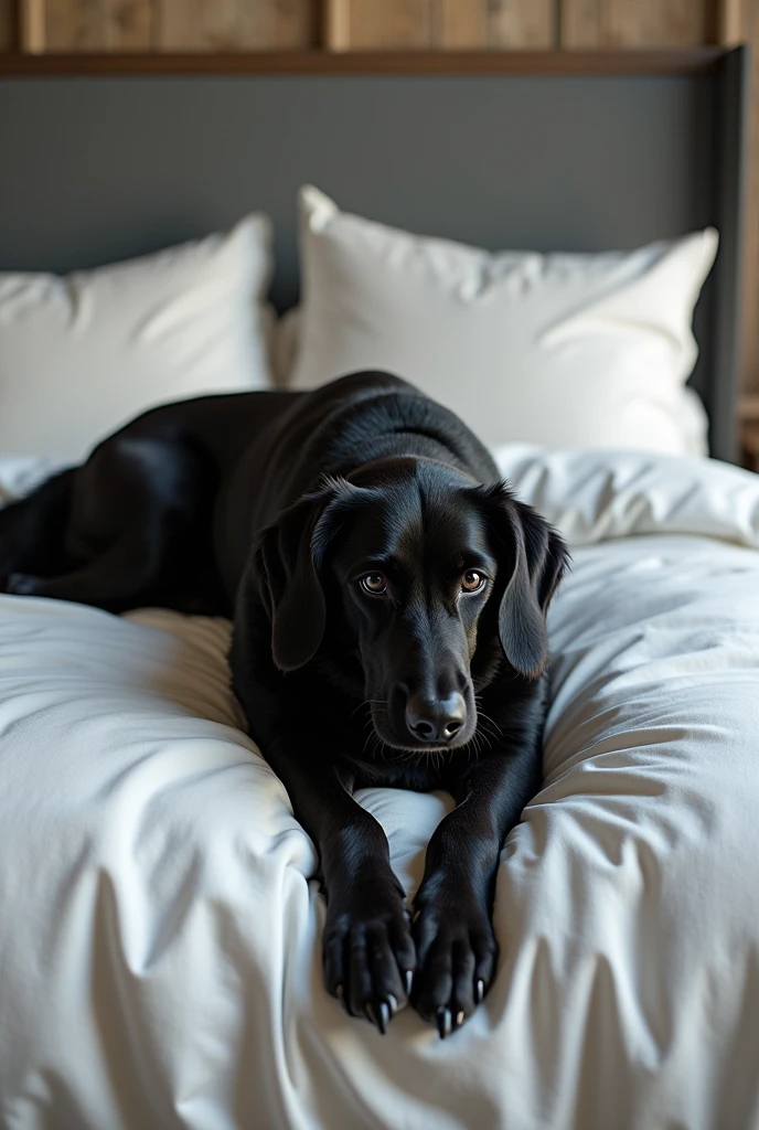 A dalmatian raising her tail and showing a beatifull shiny, canine  which is very wet from all the  juice. Her front paws are down and hips are up as is she want to have sex. She is looking at the viewer. She is on a bed with a warm lighting. Her rear is facing towards the viewer. The image is made with a style of a furry  artist zaush. She does not have a double tail. There is a huge amount of thick white cum pouring from her  on the bed sheets