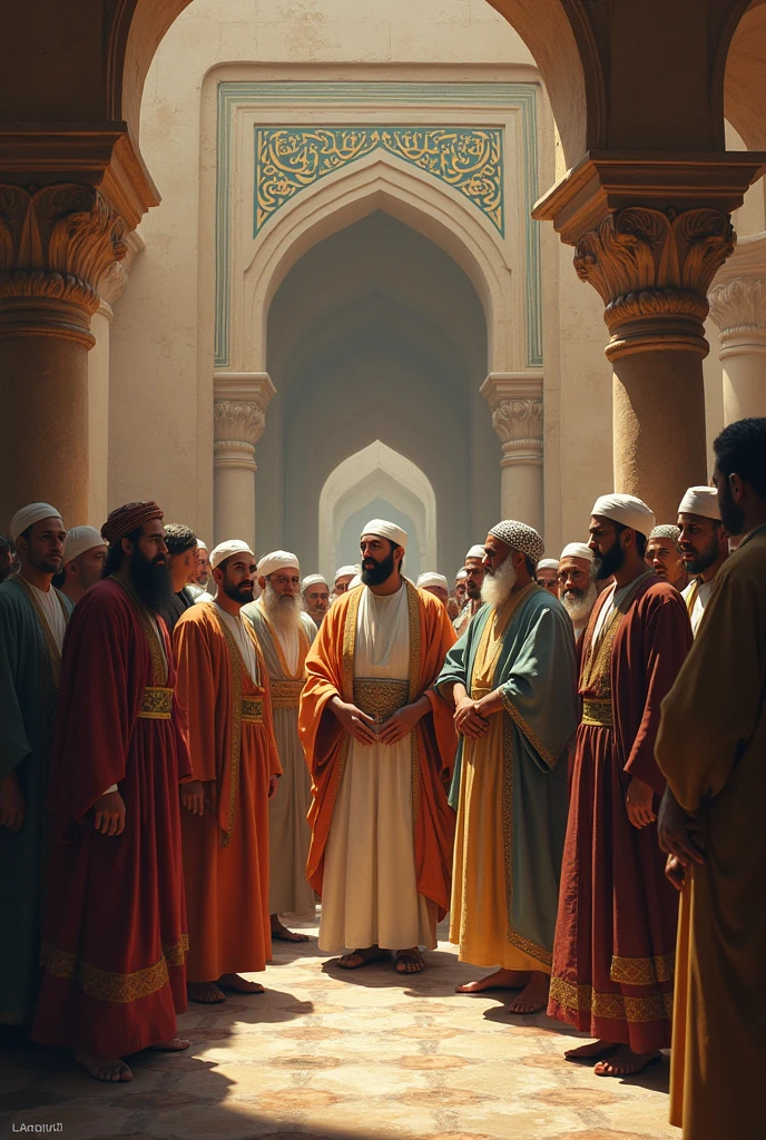 Islamic brothers standing together