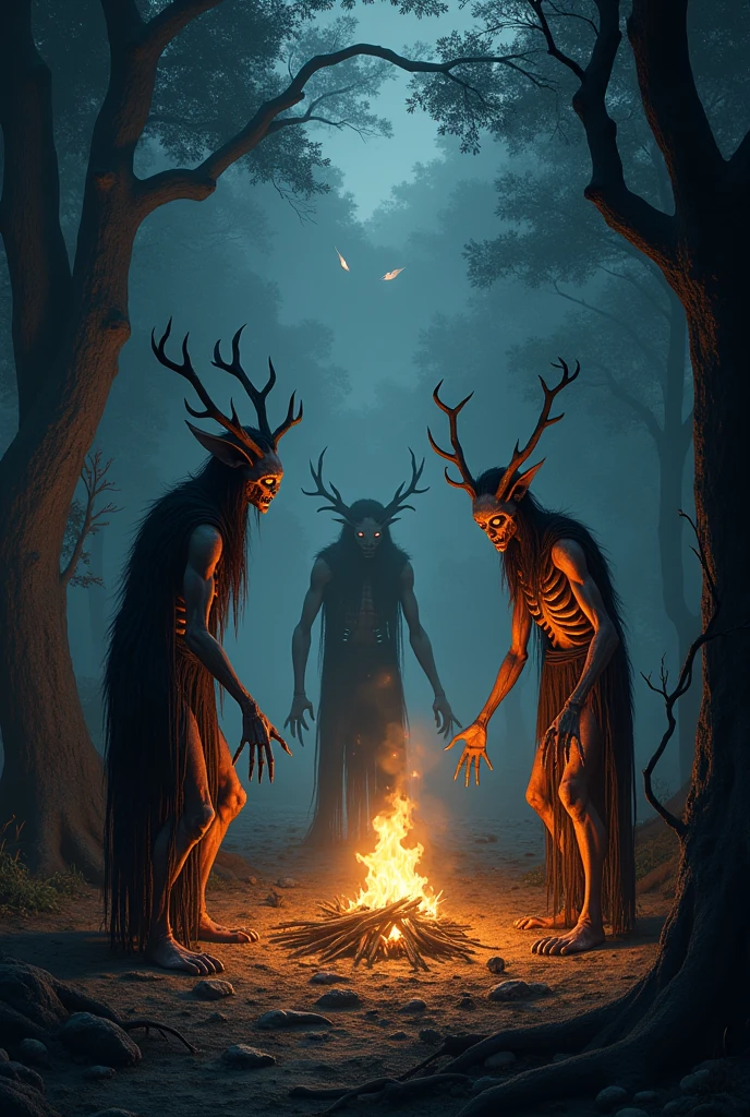Satyr tribe in a forest