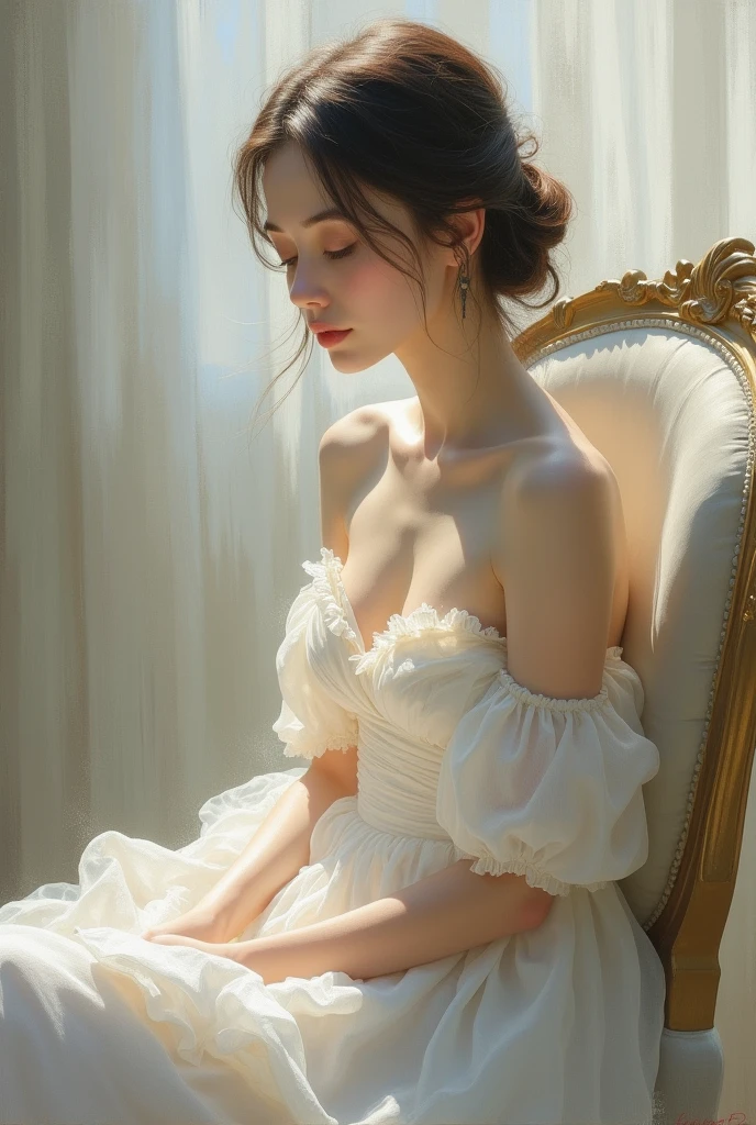 (Sepia color)1.3,(Umbilical center),(Lying in bed),half-open lips,(realistic)+, (official photo)1.3,(masterpiece)1.3,(french maid)1.3,(rose),bouquet,ornate, intricate,(solo girl),(sexy lace Corsets and garter belts)1.3,(skirt)1.3,(Choker)1.3,ethereal, soft clean focus, art by emil melmoth, gustave dore, craig mullins, yoji shinkawa, art germ, pete morbacher, david lynch, artstation, oft clean focus, realistic lighting and shading, (an extremely delicate and beautiful art)1.3, elegant, ,active angle,dynamism pose
