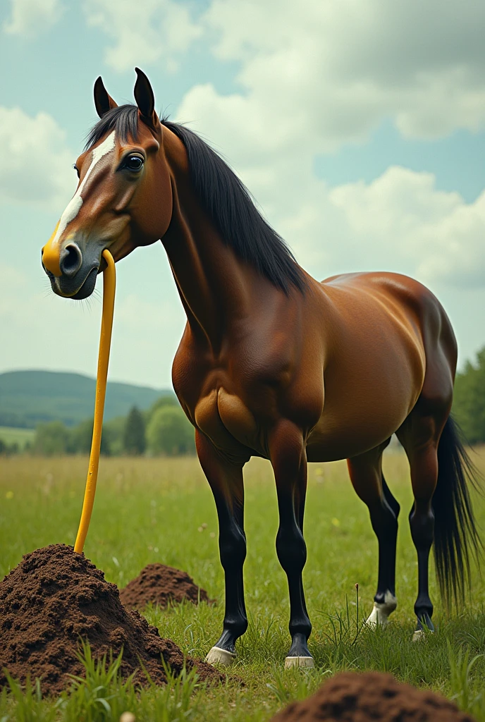 masterpiece, high quality, realistic, detailed background, (((horse, Shiba lying on back))), (feral), (((wide hips))), ((((rear view, poop on face, huge balls)))), (masterpiece), best quality, 4k, 2k, ((((feral, duo, on top of Shiba, balls on belly, tea bagging position, paws, spread legs, dirty, messy, tail up,))))), ((((((rear view, feces from horse anus, leaking anus, feces covered anus, big horse anus, excessive horse anal feces, horse crouching over Shiba chest, feces on chest, shiba lying on back with feces on body, duo, horse, shiba, excessive feces))))))