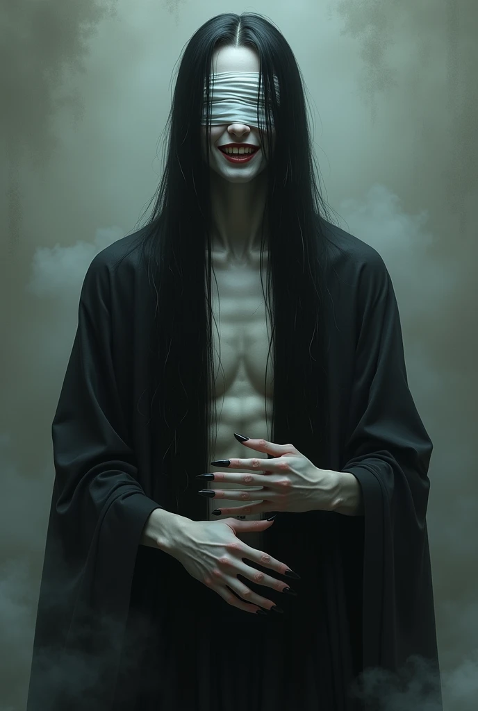 The thin man, and low, with hair covering the eyes, hairless, showing your whole body