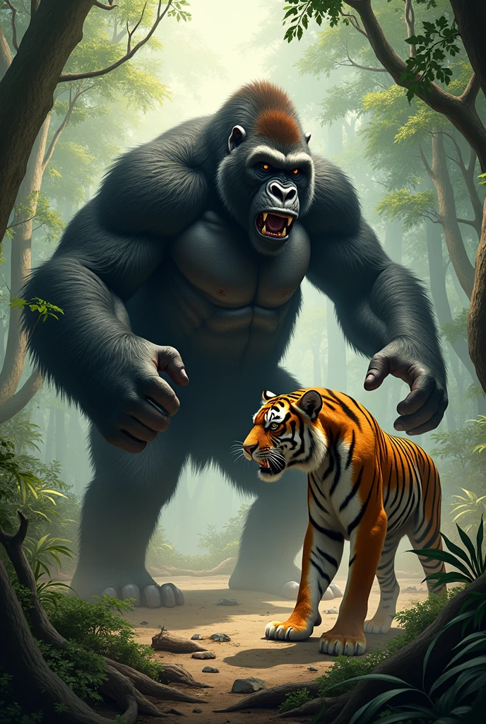 Animals fight gorilla vs tiger
Winner of tiger
1
2
3