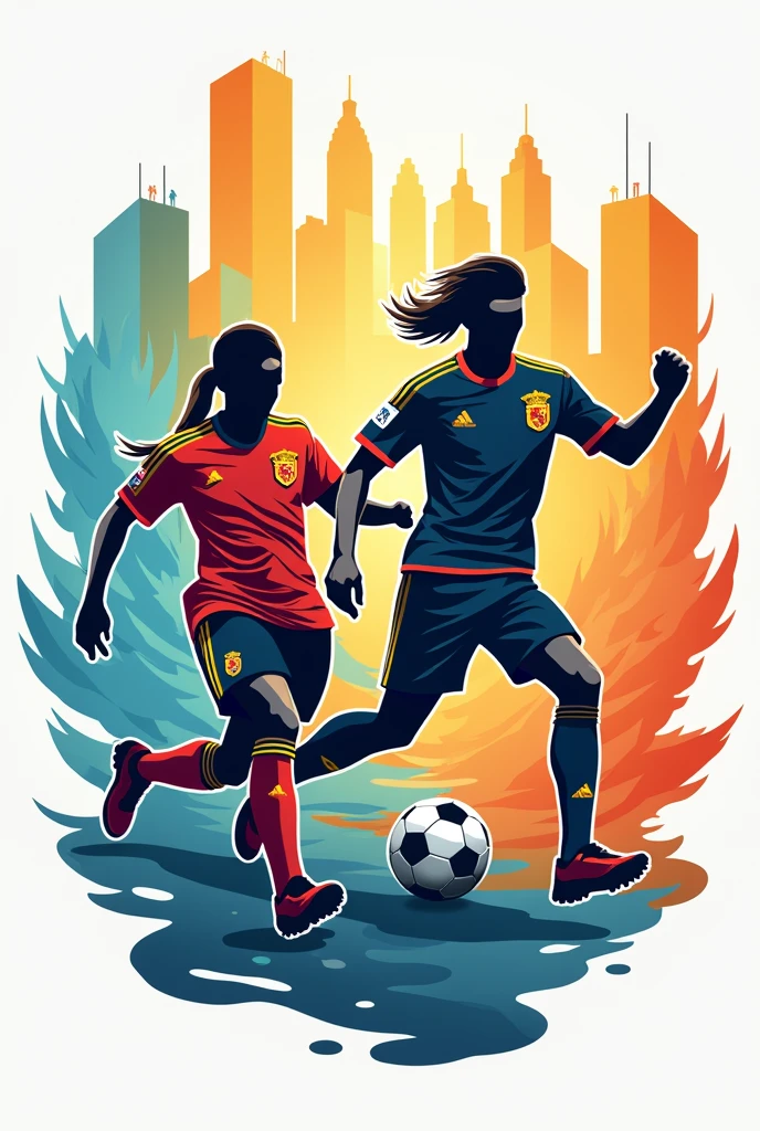 The football team logo is called Procedures F.c. made up of men and women, The team belongs to a construction company
