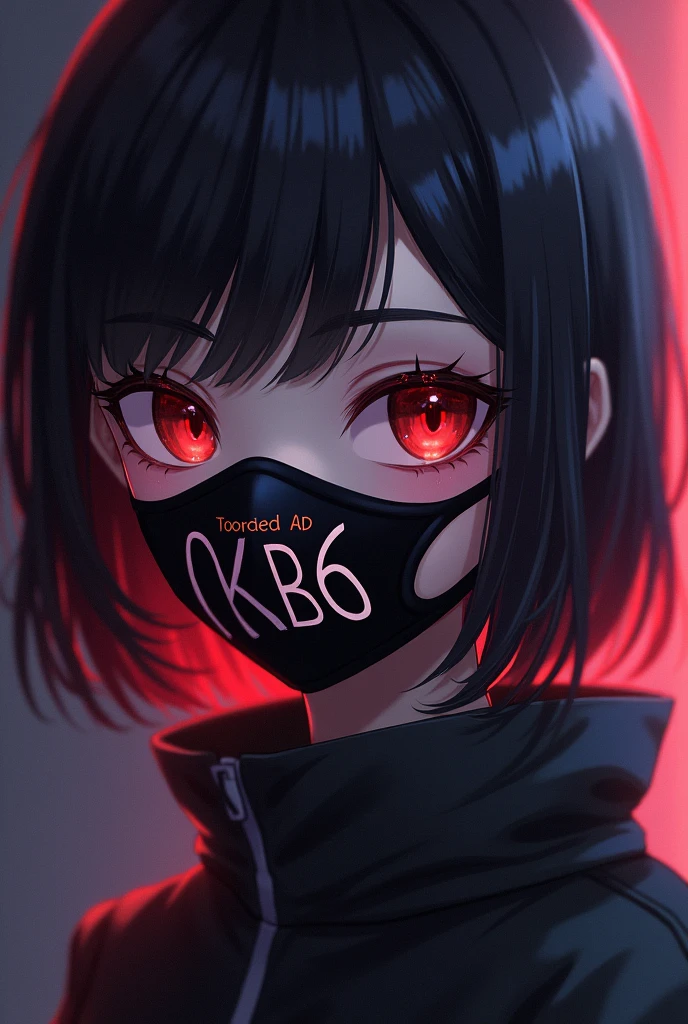 score_9,score_8_up,score_7_up,<lora:ellen_joe_zzz_v2_goofy:1>ellenJoeZzz, 1girl, black choker, black hair, black mask, breasts, choker, colored inner hair, looking at viewer, mask, medium breasts, mouth mask, multicolored hair, nail polish, nude, red eyes, red hair, red nails, short hair, solo, two-tone hair, upper body,