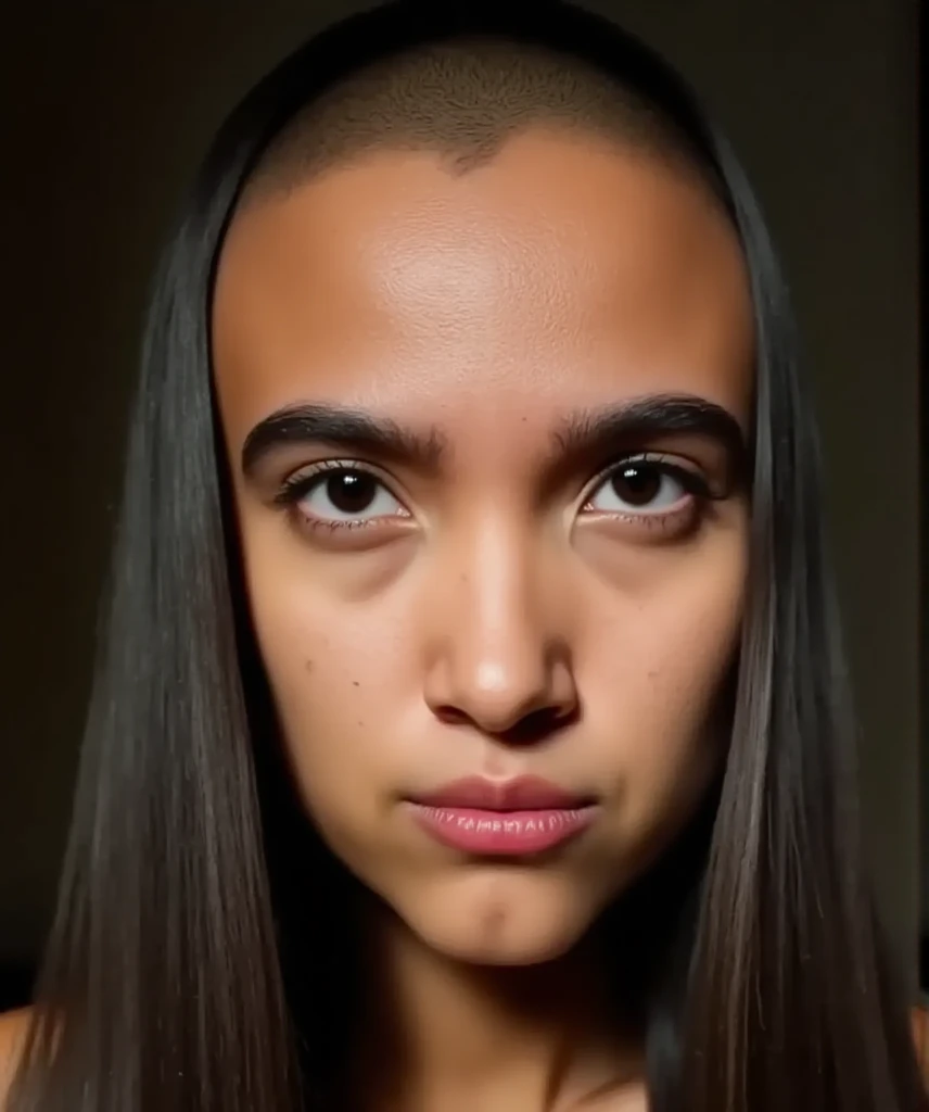 retrato, Sozinho, 1 garota, olhando pra cima, cabelo bege, olhos bege, seios grandes, pelada