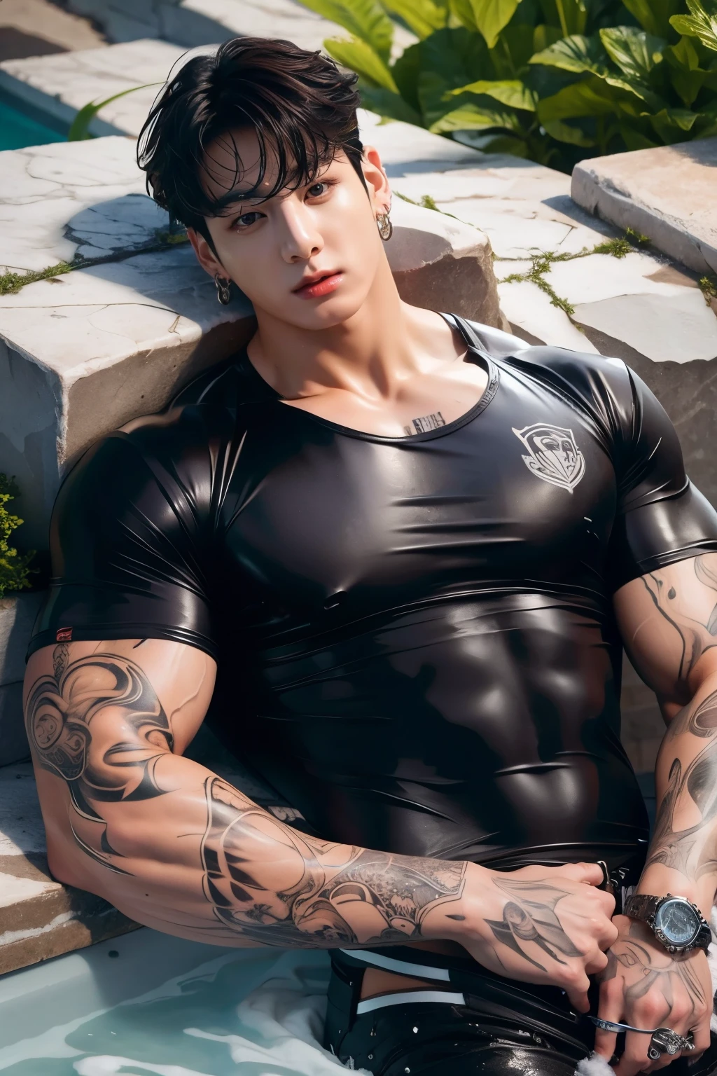 Jungkook BTS,  muscular and distinct